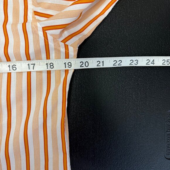 NWT Raw Blue Striped Button-Up Shirt Sz XL Retro Vintage Style Long Sleeve - Picture 3 of 9